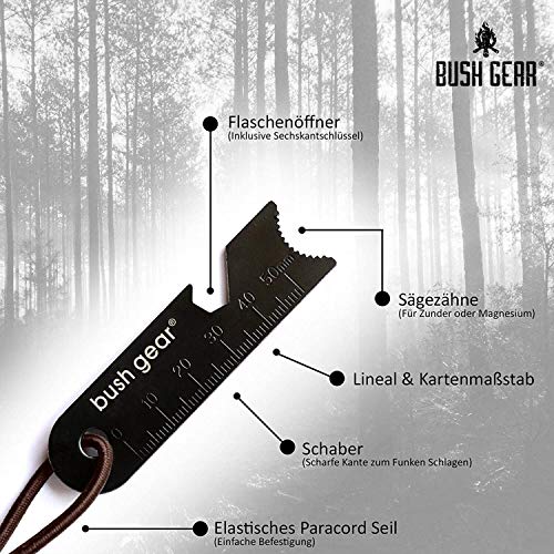 Feuerstahl Bush Gear Outdoor, 12 mm, bis zu 17000 Zündungen