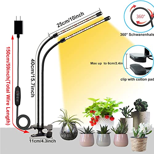 Pflanzenlampen FRGROW Pflanzenlampe LED, Vollspektrum Pflanzenlicht