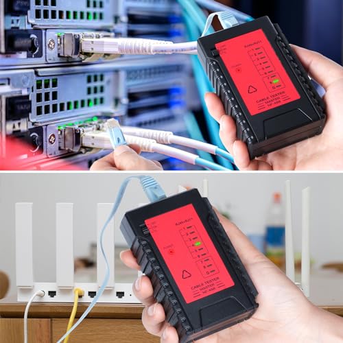 Netzwerktester Incutex Netzwerk Kabeltester RJ45 RJ11 Patchkabel