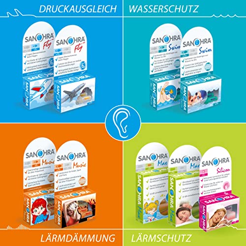 Ohrstöpsel Schwimmen SANOHRA swim Ohrstöpsel für Kinder