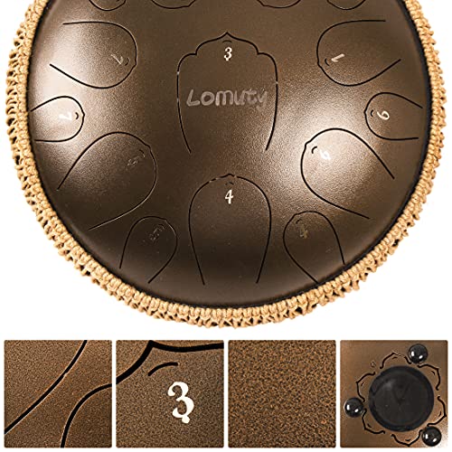 Handpan LOMUTY Stahlzungentrommel, 13 Zoll Steel Tongue