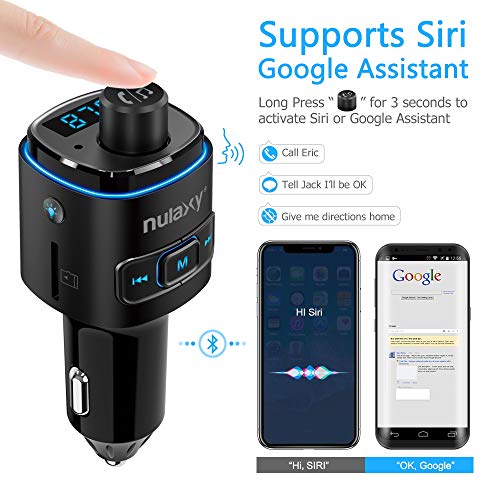 Bluetooth-Adapter (Auto) NULAXY FM Transmitter für Auto