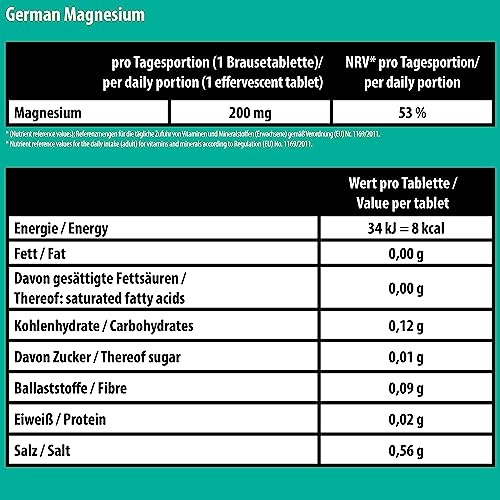 Magnesium-Brausetabletten T&D Magnesium Brausetabletten