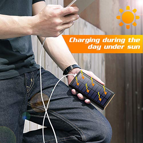 Solar-Powerbank QTshine Solar Powerbank 26800mAh, Extern