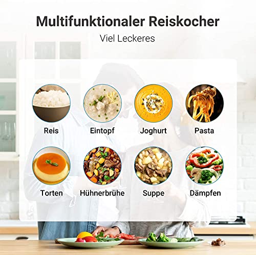 Reiskocher Midea mit Dampfgarer & Warmhaltefunktion, 5L