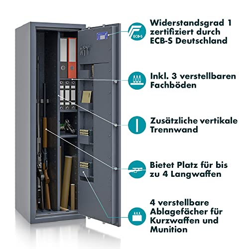 Waffenschrank (Klasse 0) Secureo SafeHero Waffenschrank