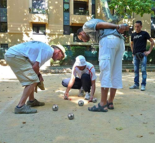 Boule Homewit Boccia Kugeln, Kugeln mit 8 Metall, 2 Holz-Kugel