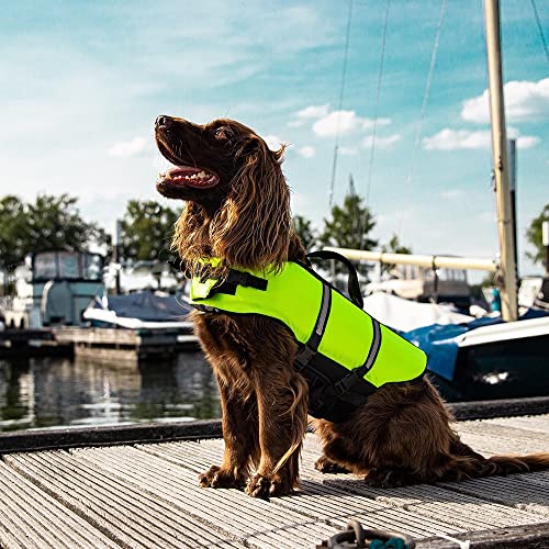 Hundeschwimmweste Nobby Hunde Schwimmhilfe, neon gelb