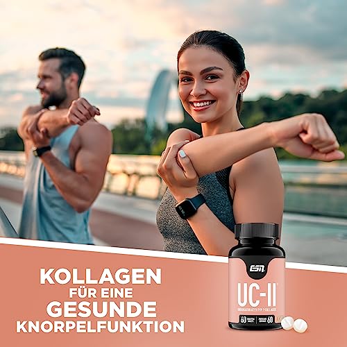 Kollagen-Kapseln ESN UC-II Collagen Typ 2, 60 Kollagen Tabletten