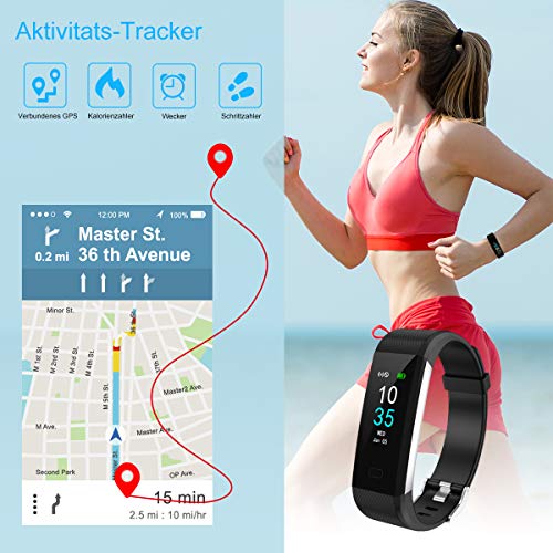 Schrittzähler LEBEXY Fitness Armband, Fitness Tracker