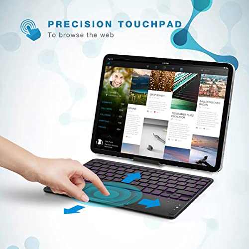 Tablet-Tastatur KOOCHUWAH Tastatur Bluetooth mit Touchpad