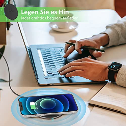 Qi-Ladegerät Evershop 15W Induktive Ladestation Wireless Charger