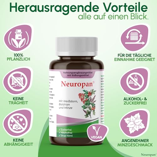 Pflanzliche Beruhigungsmittel Neuropan Sirup 110ml Anti Stress