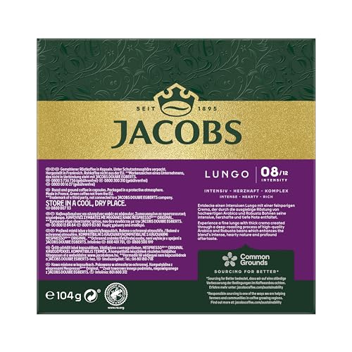 Nespresso-Kapseln Jacobs Kaffeekapseln Lungo Intenso