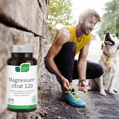 Magnesiumcitrat NICApur 120 – 60 Kapseln mit je 120 mg – vegan