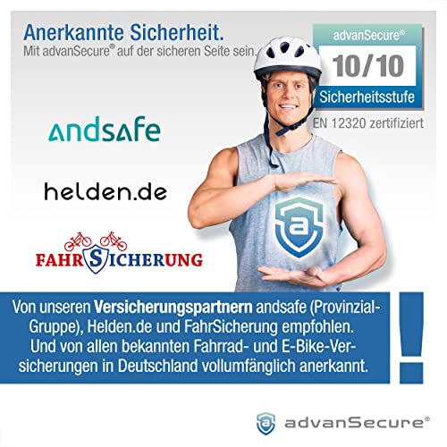 Motorrad-Kettenschloss advanSecure ® Hochsicherheit