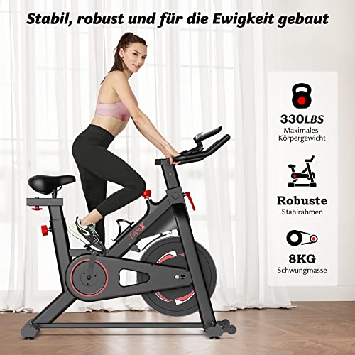 Indoor Bike Dripex Heimtrainer mit magnetischem Widerstand