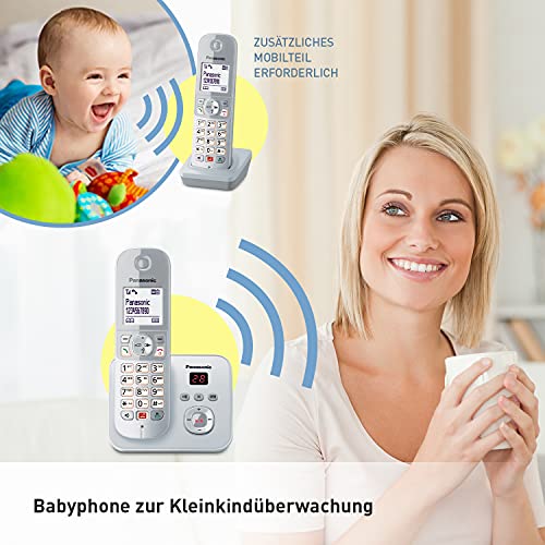 Schnurloses Telefon mit Anrufbeantworter Panasonic Dual-Micro