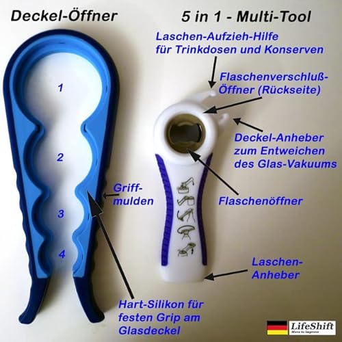 Flaschenöffner für Senioren LifeShift plus Deckelöffner