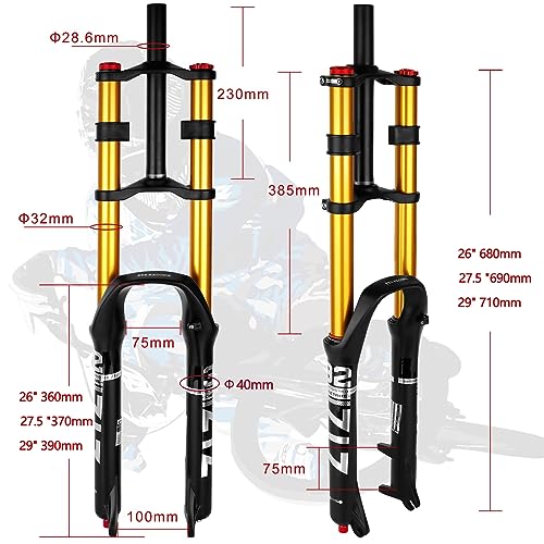 Federgabel-26-Zoll splumzer Fahrrad Federgabel 26/27.5/29″