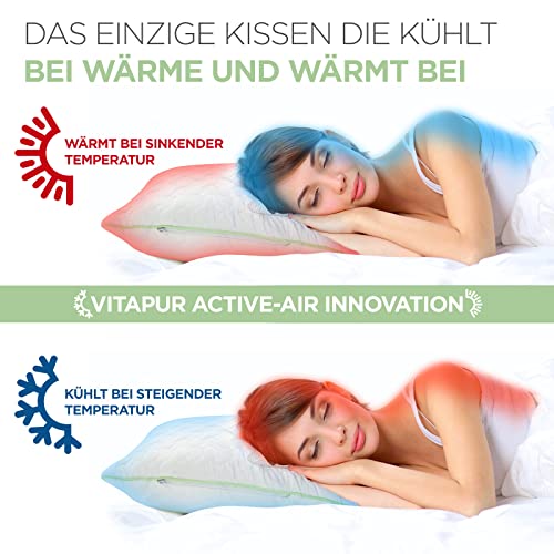 Kopfkissen für Wasserbett Vitapur Kopfkissen 40 x 80 Aloe Vera