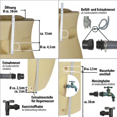 Regentonne AMUR Sonderpreis! REGENFASS WASSERFASS