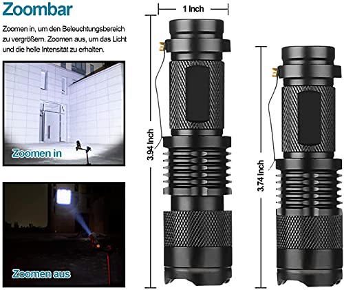 Taschenlampen PUAIDA Mini LED Taschenlampe Kinder, Superhell