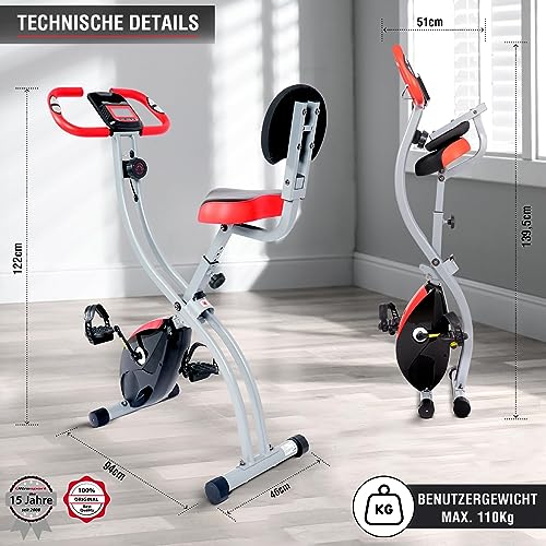 Heimtrainer (klappbar) Ultrasport F-Bike 200B, Fitnessgerät