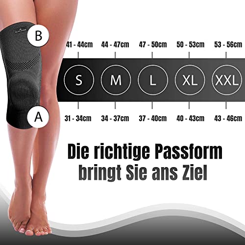 Kniebandage BLACKROX TUYANIM Sport Kraftsport Damen Herren