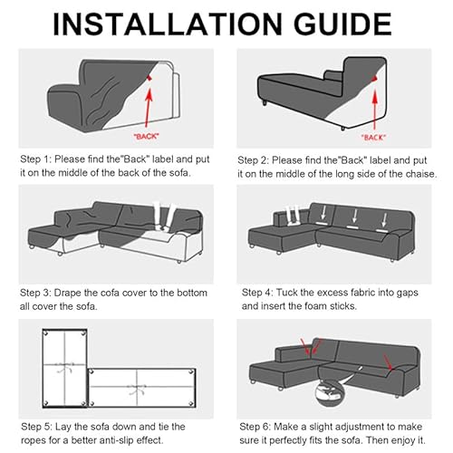 Sofa-Bezug jianyana Sofa Überwürfe Elastische Sofabezüge L Form