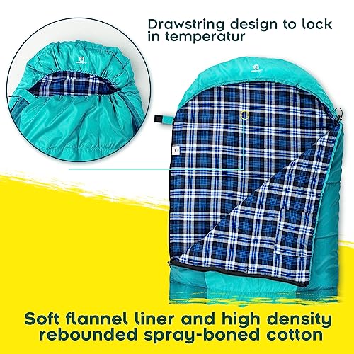 Deckenschlafsack Bessport Schlafsack Flannel für Camping