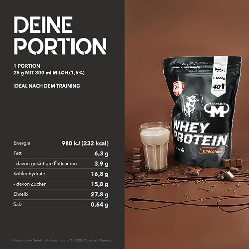 Whey-Protein Mammut Nutrition Whey Protein, Chocolate, Molke