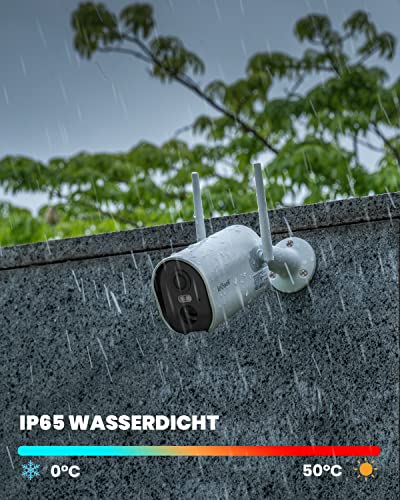 Überwachungskamera ieGeek 2K 3MP Aussen Solar, aussen