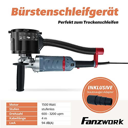 Schleifroller FANZWORK 1500 Watt Satiniermaschine