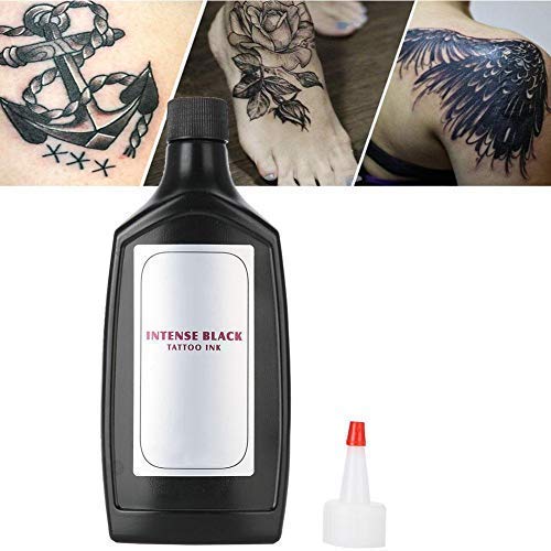 Tattoo-Farbe TARSHYRY Schwarze Tattoo Tinte, Tattoofarbe, 360ml