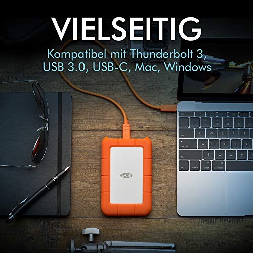 Externe Festplatte LaCie Rugged 2TB tragbar, 2.5 Zoll, PC & Mac