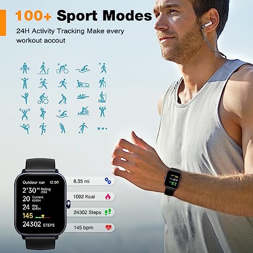 Smartwatch bis 200 Euro Fitpolo Smartwatch, Fitness Tracker Uhr