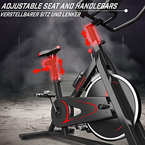 Indoor Cycling Physionics ® Heimtrainer Fahrrad mit LCD Display