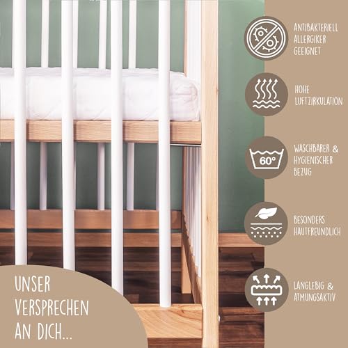 Matratze 60×120 cm Alcube ® Babymatratze mit Spannbettlaken