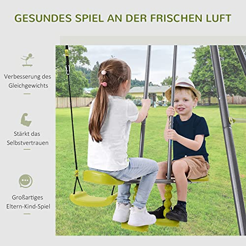 Doppelschaukel HOMCOM Kinderschaukel Gartenschaukel