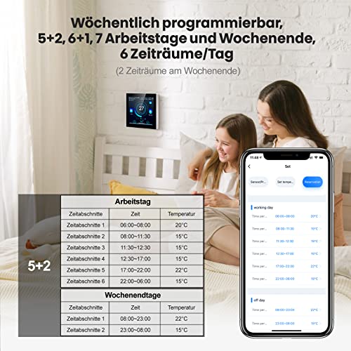 Raumthermostat WLAN AVATTO Thermostat für Elektrische