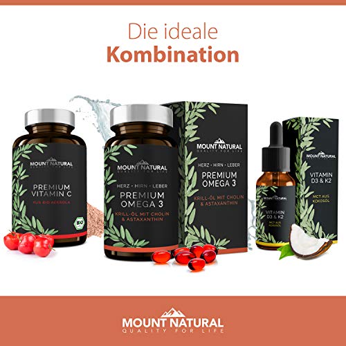 Krillöl Mount Natural, 1180mg mit hochdosiertem Omega-3