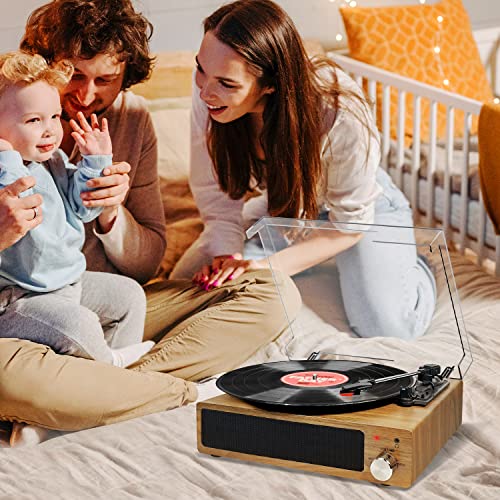 Plattenspieler FYDEE Vinyl Bluetooth Schall Vintage Turntable