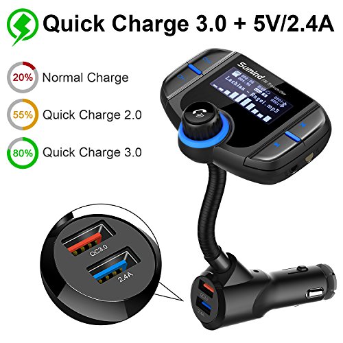 Bluetooth-Adapter (Auto) Sumind Bluetooth FM Transmitter