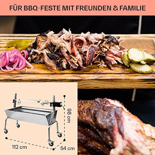 Spanferkelgrill Oneconcept 2-in-1 Rotisserie Grill mit Motor