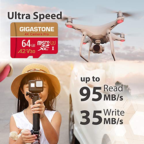 Micro-SD-64GB Gigastone 4K Kamera Pro 64GB MicroSDXC