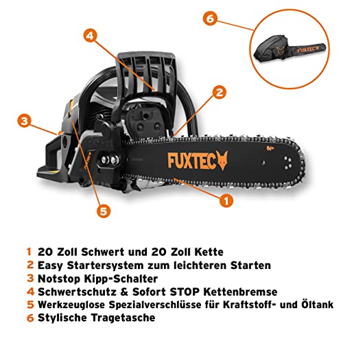 Benzin-Kettensäge Fuxtec Benzin Kettensäge FX-KS262 – Motorsäge