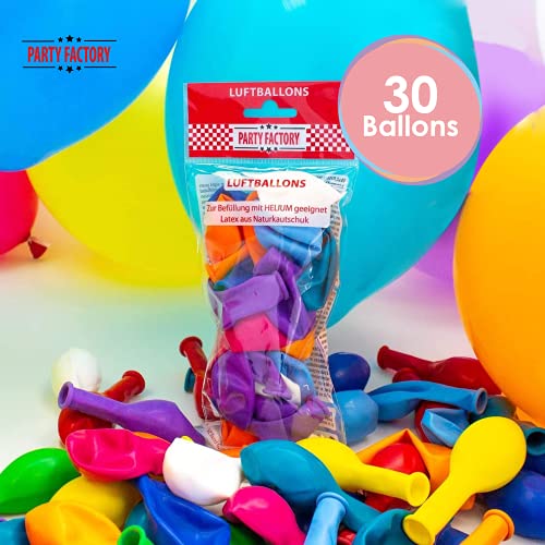 Heliumflasche Party Factory Helium Ballongas für 30 Luftballons