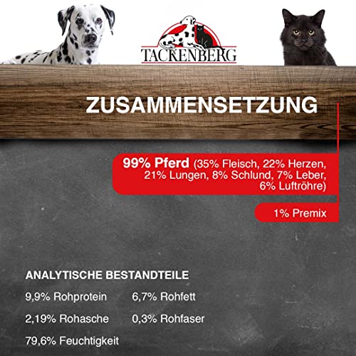 Hundefutter-Pferd Tackenberg Pferd Pur Nassfutter Dose