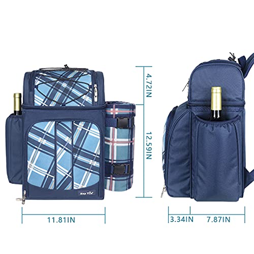 Picknickrucksack Hap Tim Picknickkorb Rucksack für 2 Personen